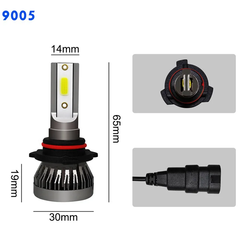 Yosovlamp 工場価格 2 個車の LED ヘッドライト 6000LM 6000K ミニ LED 電球 H1 H4 H11 9006 新しいホット販売車のヘッドライトフォグライト