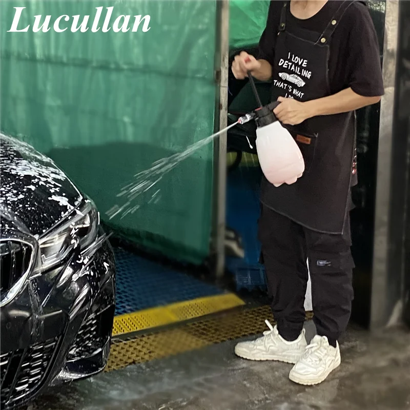 Lucullan Auto Detailing Working Apron Waterproof Anti-oil Work Clothes For Car Wash Care Store Accept Custom Print Logo