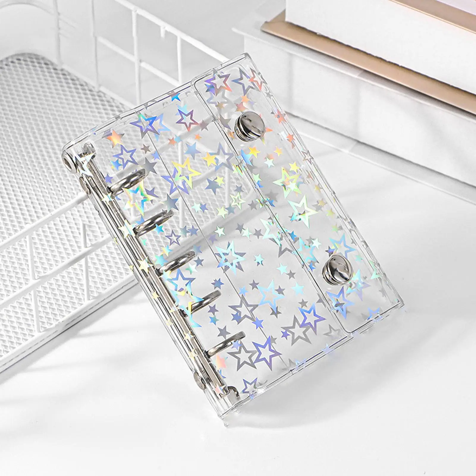 الموثق لجمع الملصقات قفل إغلاق ألبوم تخزين الملصقات الثلاثية الأبعاد للدراسة ملاحظة بطاقات مرسومة باليد الفتيات الطلاب