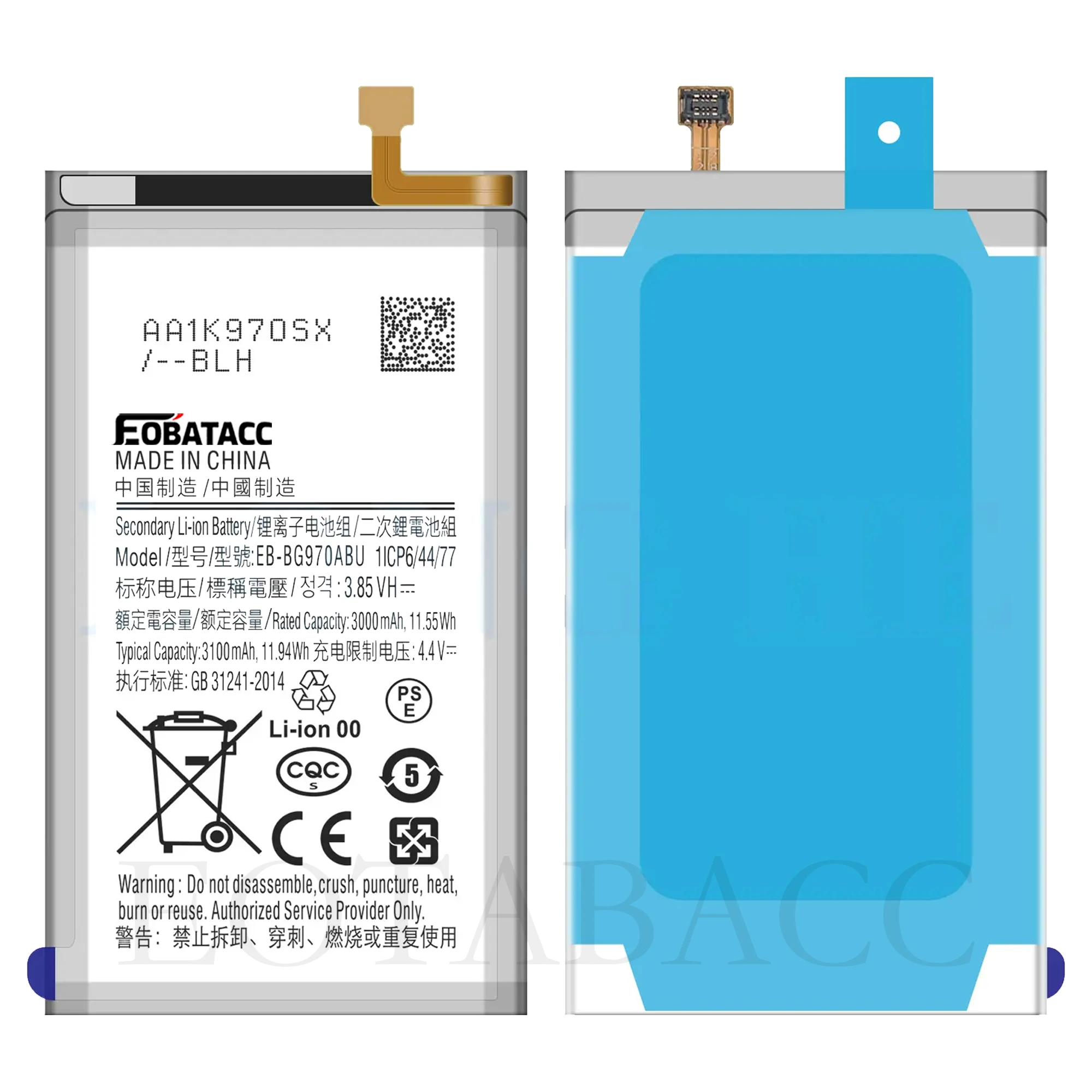 2026 years New high quality Battery EB-BG970ABU 3100mah  For Samsung Galaxy  S10E battery
