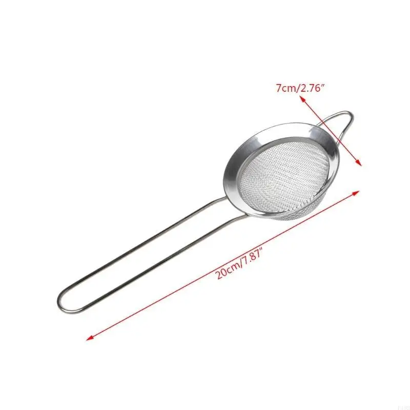 F19B Baking sieves Convenient Flour sieves Fine Mesh Filter Rice sieves Flours Mesh Rice Pastry Utensils for Baking and Cooking