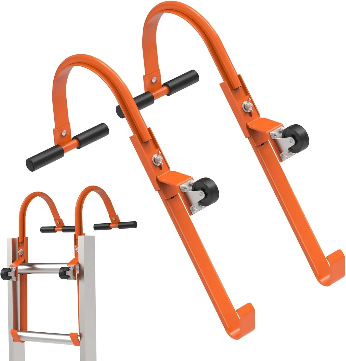 

Усиленный крюк для лестницы на крышу с колесом, грузоподъемность 500 фунтов, простая установка для доступа на крутые крыши