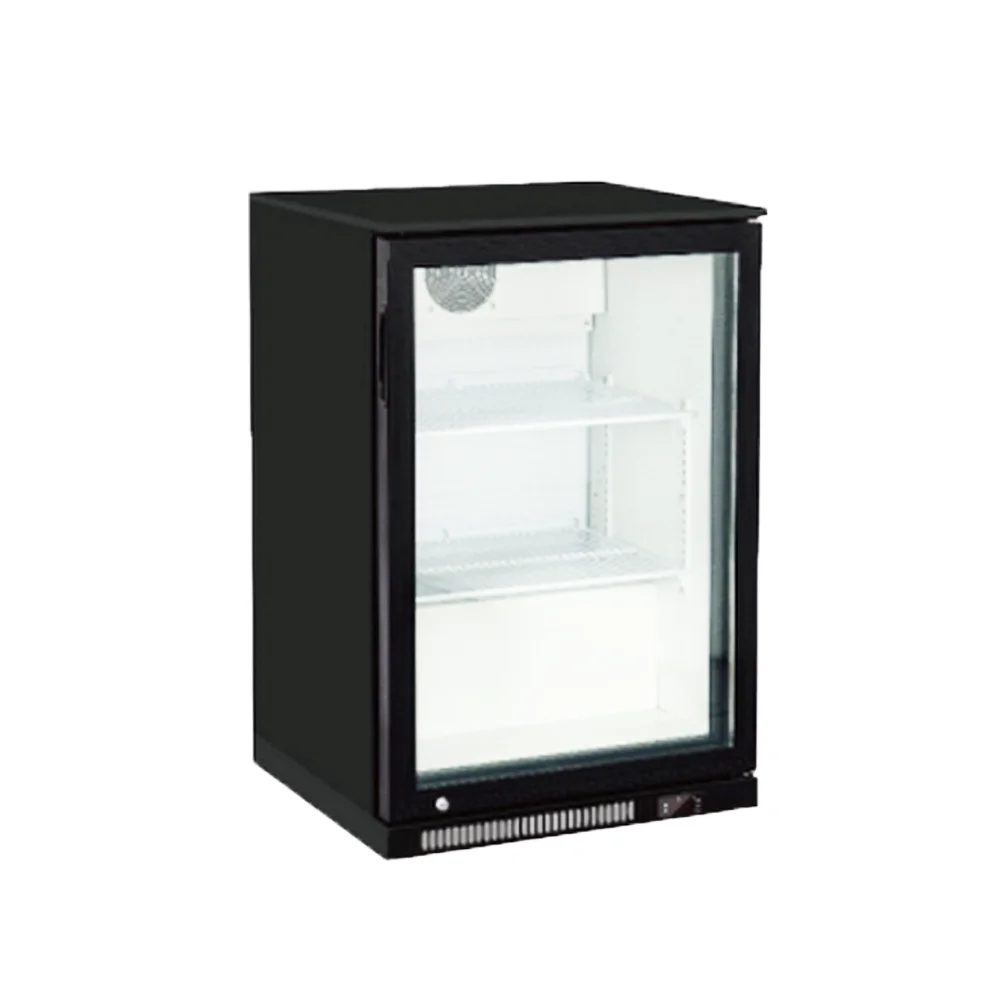 Upright Cooler Beverage Display Cabinet Bar Fridge Small Glass Door Drinks Mini Refrigerator