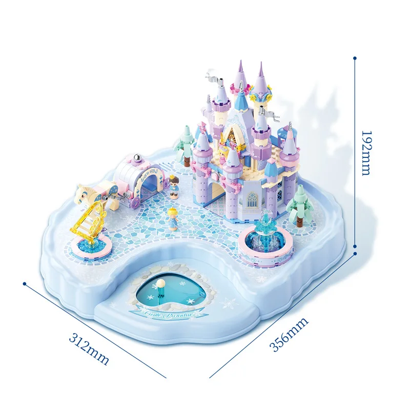 Magic Castle bouwstenen modelkit - DIY magnetische speelgoedornamenten voor meisjes verjaardagscadeau