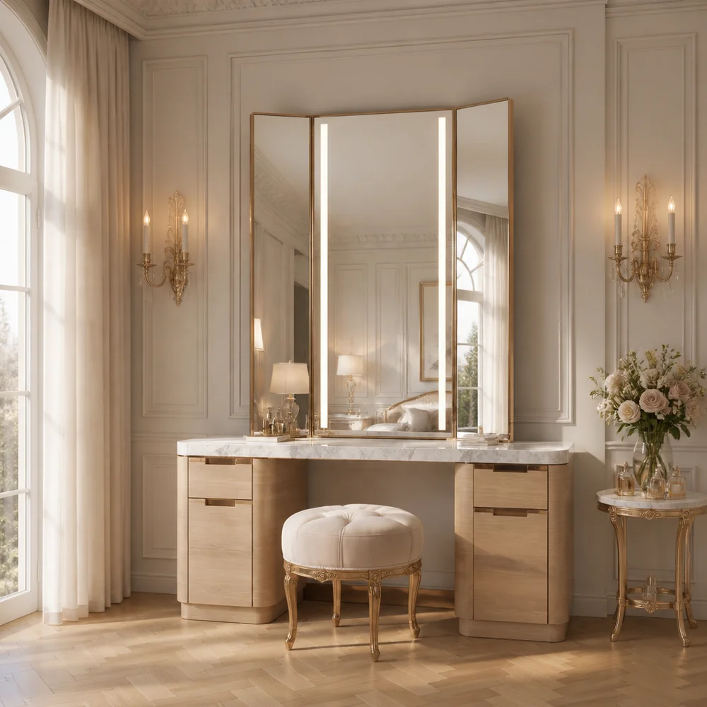 Custom Smart Mirror, Custom Size And Style, Stainless Steel Frame Bathroom Mirror, Touch Button Control, Wall-mounted Vanity Mir