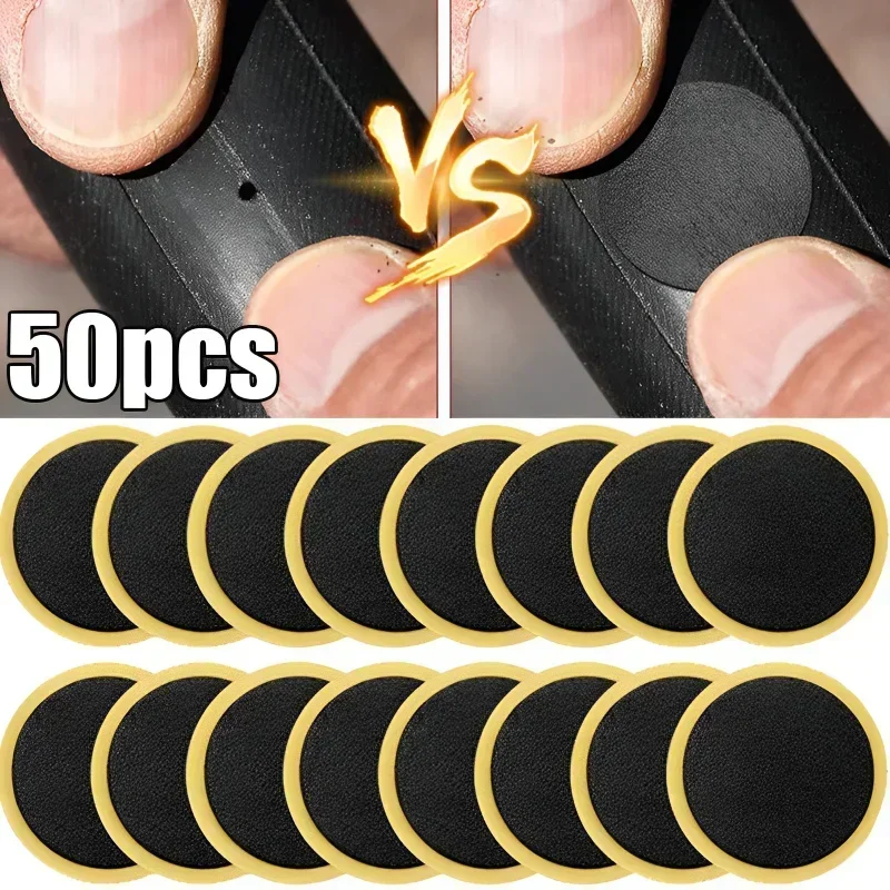 1/50Pcs Fahrrad Reifen Reparatur Pad Kleber-freies Fahrrad Tragbare und Schnelle Reit Ausrüstung Reifen Reparatur Pad werkzeuge Amagi