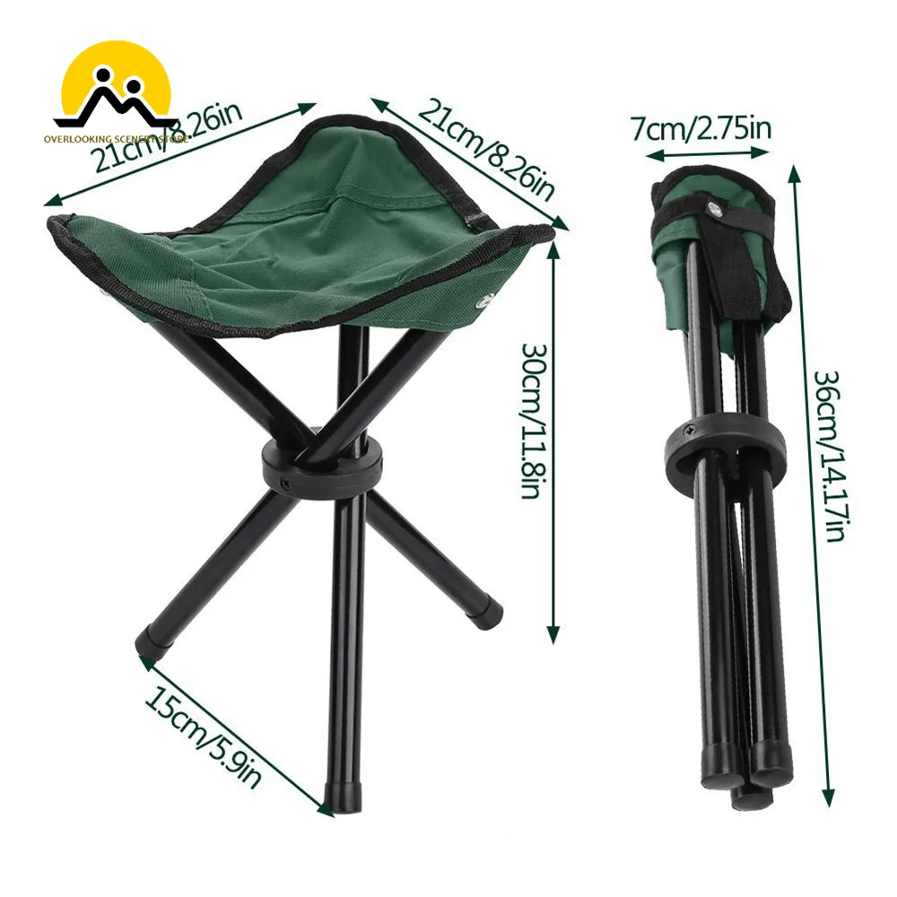 Portable Tripod Stool Folding Chair with Carrying Case For Outdoor Camping Walking Hunting Hiking Fishing Travel Chair