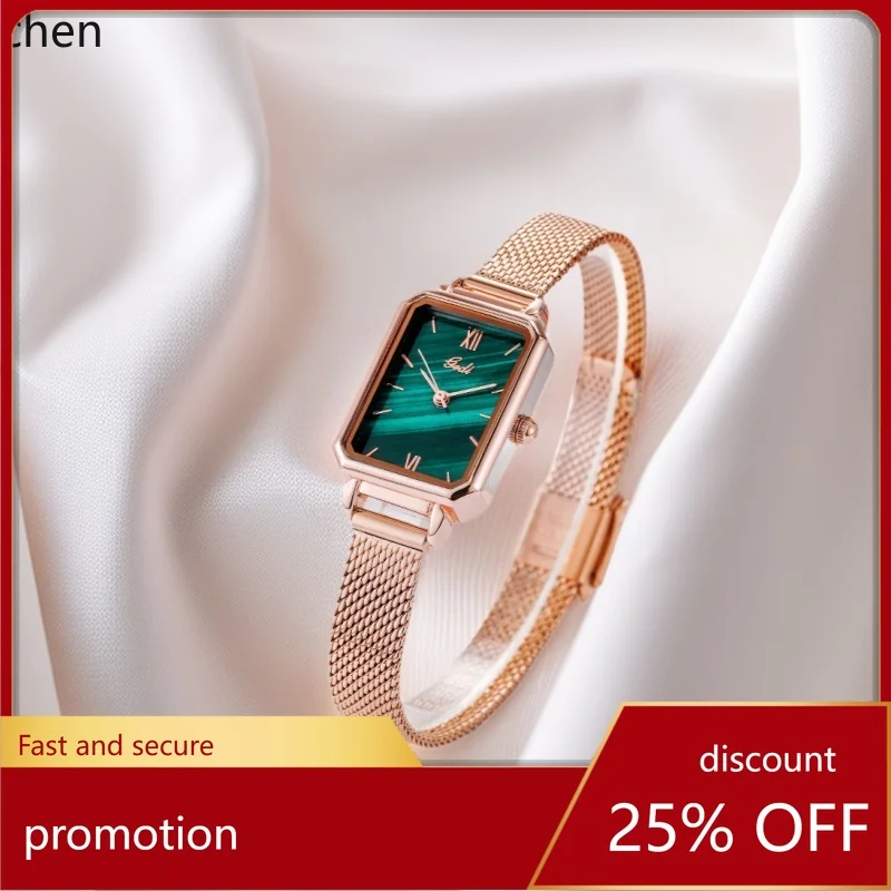 

Zml fashion trendy fresh casual retro square women's quartz watch