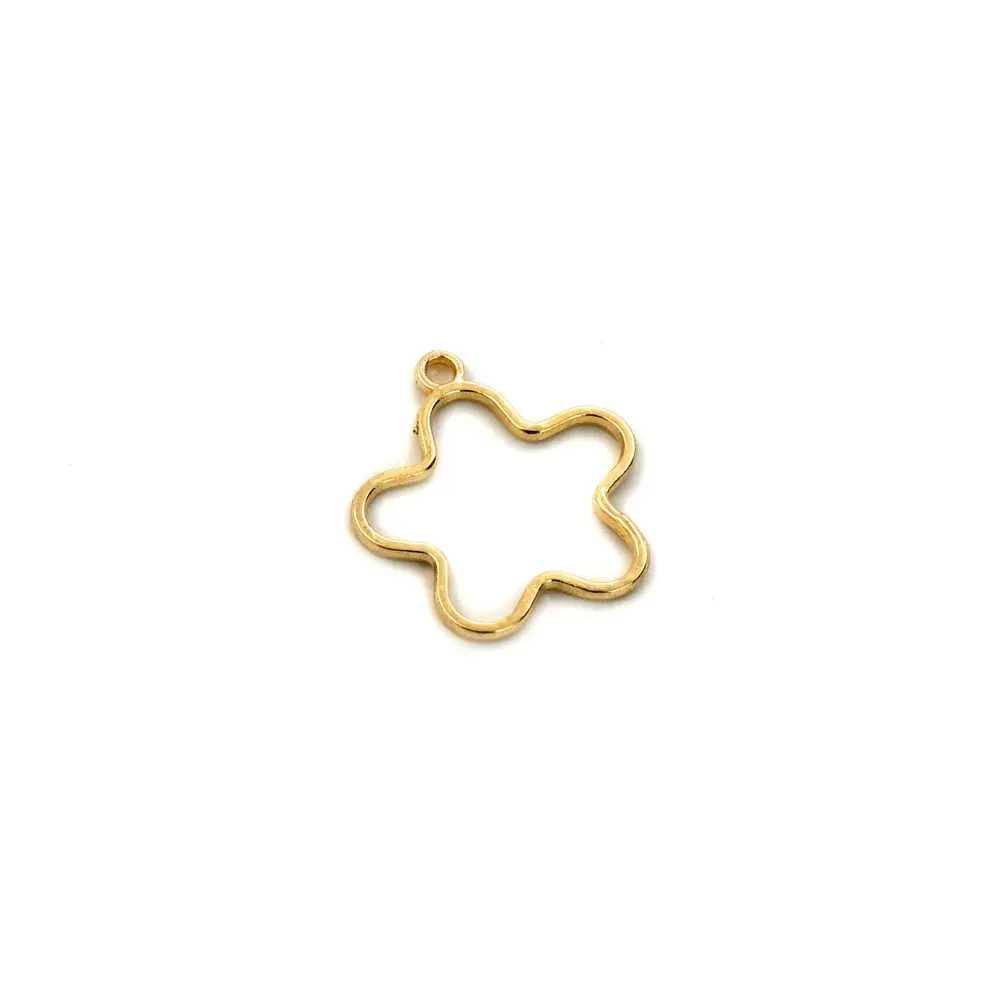 50pcs Mixed Star Moon Heart Earring Charm Metal Mold For Jewelry Making Diy Accessories Supplies Bracelet Pendant Wholesale