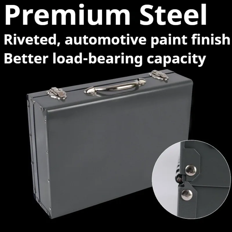 Heavy Duty Toughbuilt Storage Box Portable Large Parts Organizer Tool Box Workshop Multifunctional Tool Storage Organization