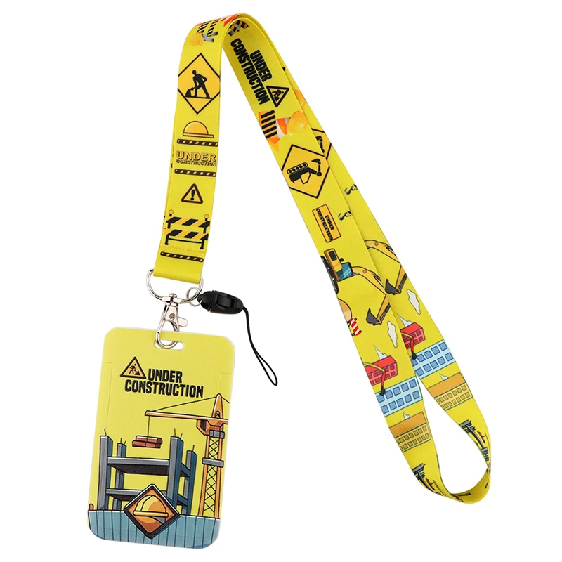 Fireman Fashion Lanyard ID Badge Holder Bus Pass Case Cover Slip Bank Credit Card Holder Strap Card Holder