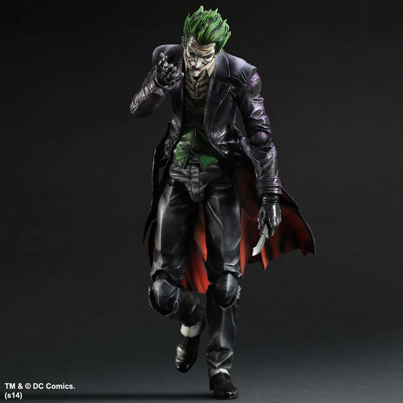 

25 см Play Arts DC Akam Origin PA Reform Clown Подвижная кукла в штучной упаковке Модель ручной работы Super Villain Evil Clown Украшения Игрушка в подарок