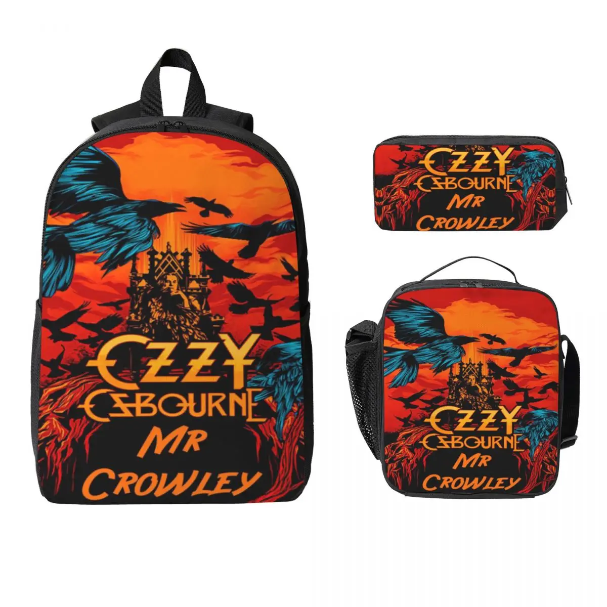 

Плакат «Оззи Осборн», детский рюкзак, ланч-бокс, пеналы для мальчиков и девочек, рюкзаки для детского сада, школьная сумка, набор книг