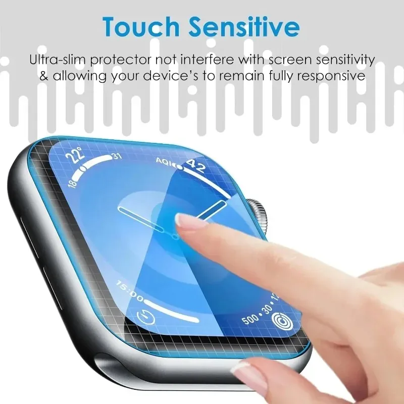3D Clear Screen Protector for Apple Watch 11 42/46mm Soft Anti-Scratch PMMA Protective Film For iWatch Series 11 iWatch11