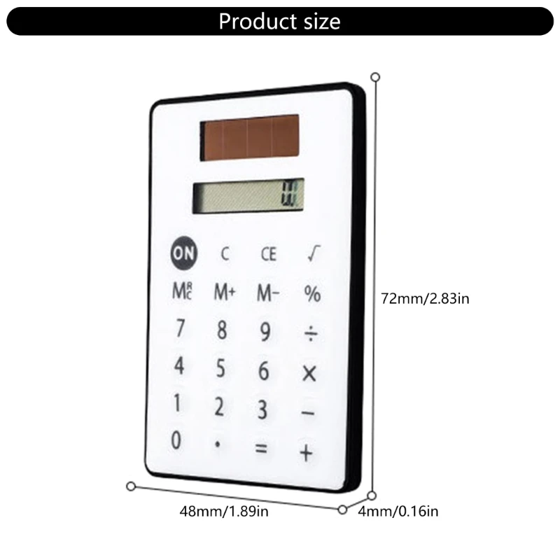 Mini calculadora solar con pantalla 8 dígitos para estudiantes, profesores y presupuestos