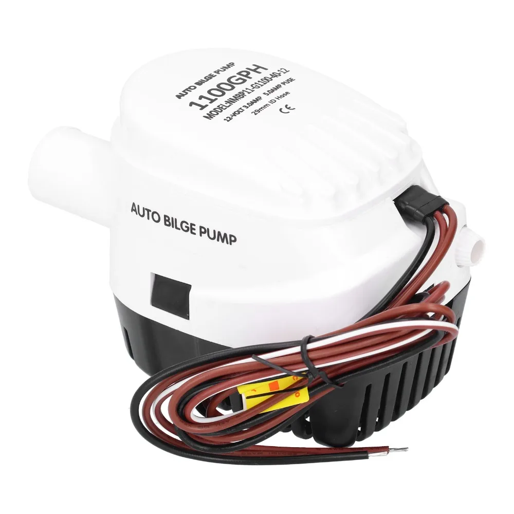 

12V 1100GPH Automatic Submersible Boat Bilge Water Pump High Efficiency BuiltIn Float Switch