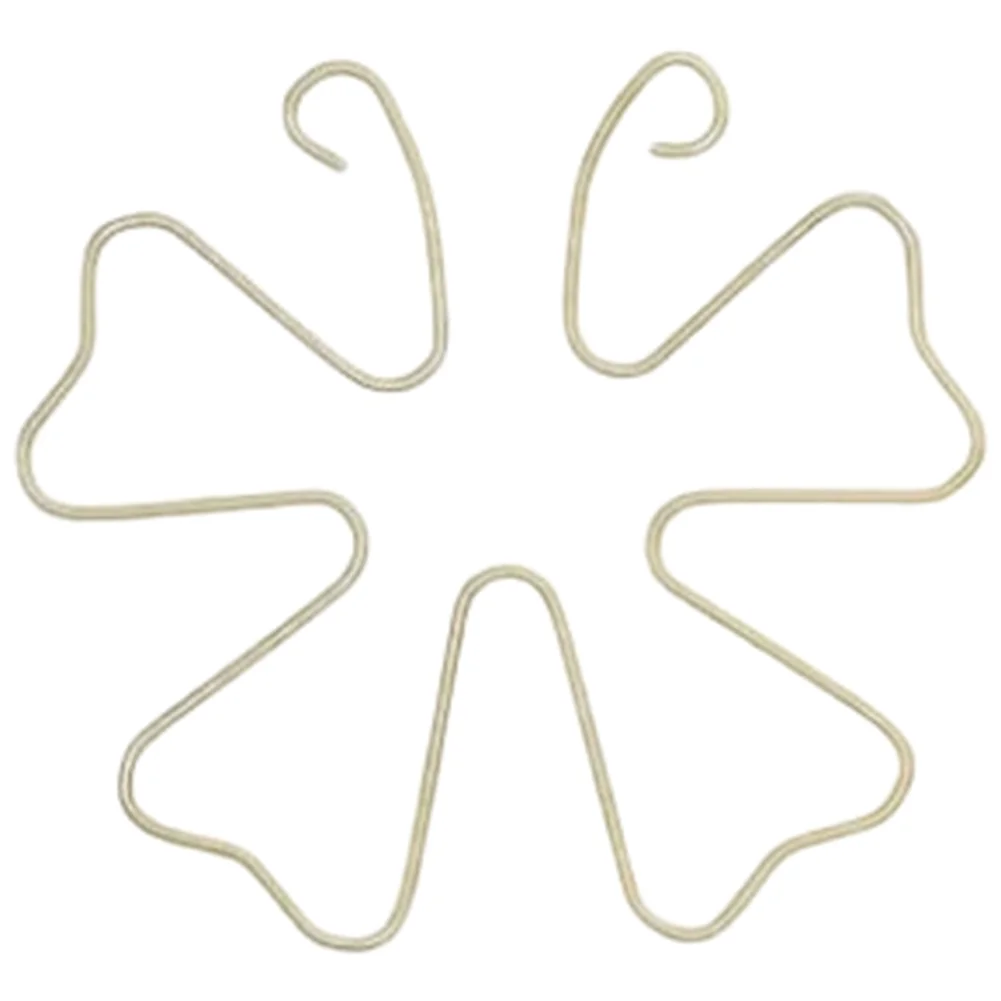 6 Piece Metal Leaf Design Plant Support for Climbing Plants That Thrive with Vertical Guidance in Small Outdoor Spaces