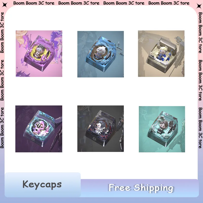 

Valorant Keycap Original Clove OMEN JETT GEKKO Симпатичная смоляная игровая клавиатура на заказ Artisan KeyCap для механической клавиатуры в подарок