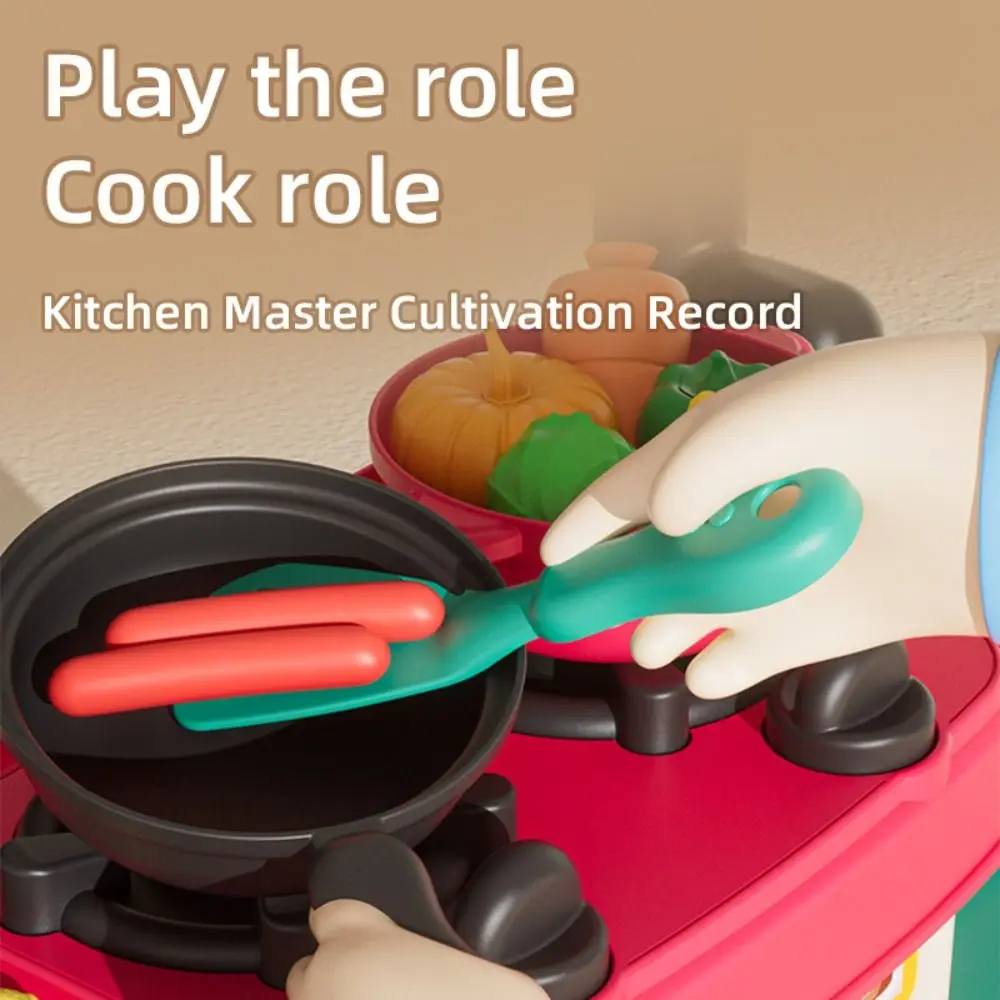 الإبداعية محاكاة المطبخ اللعب اللعب الملونة DIY تقليد ألعاب الطبخ مجموعة التفاعلية مونتيسوري التظاهر الطبخ