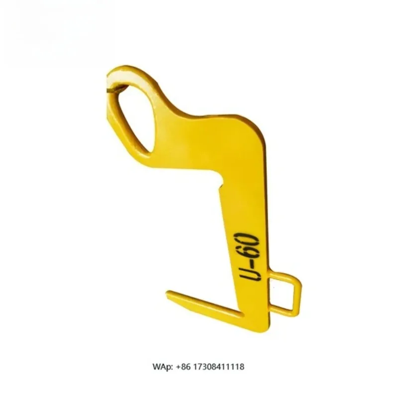 鋼材および金属加工用工業用コイルリフター ダブルフック水平鋼コイル吊り上げ装置 二脚Cフック