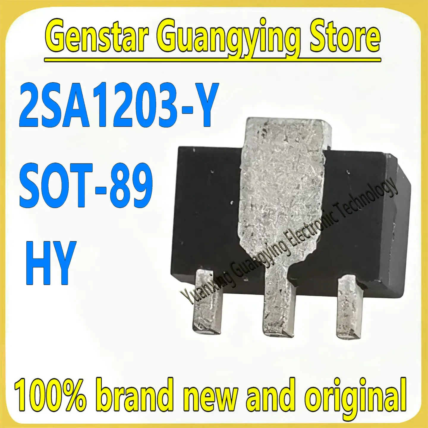 (100 pieces) 2SA1203-Y HY 2SA1213-Y NY SOT-89 PNP Bipolar Junction Transistor (BJT) 100% Brand New, In Stock