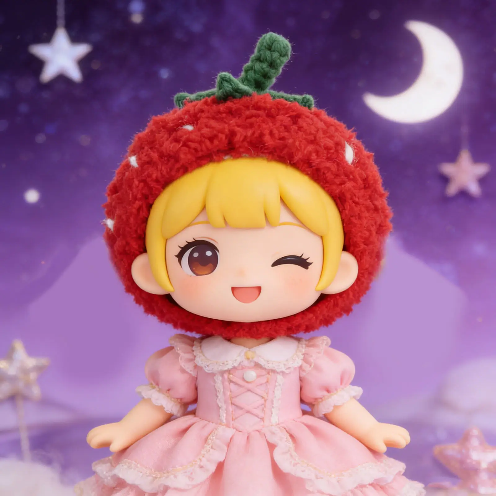 

Мини-шляпки в креативном фруктовом стиле: маленькие мягкие шляпки-клубнички для рождественских вечеринок, реквизит для фотосессий, аксессуары для кукольных домиков своими руками