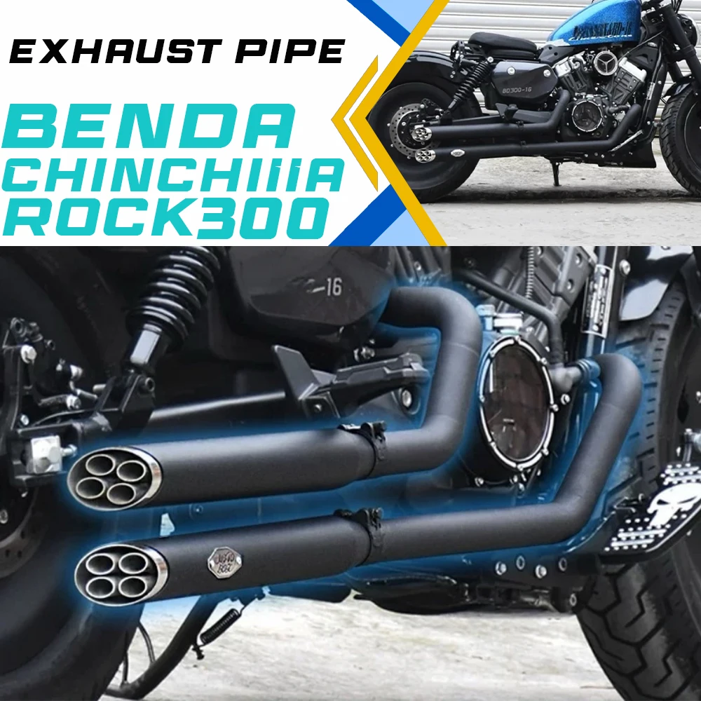 

Выхлопная труба BENDA ROCK300 ChinchiIIa300, правая, двойная, полностью из нержавеющей стали