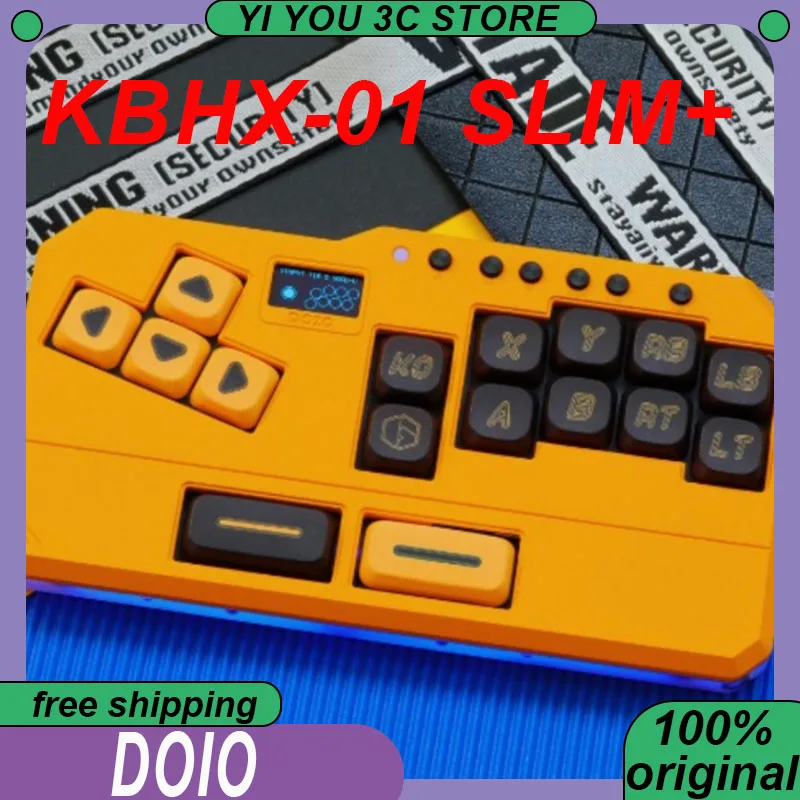 

DOIO KBHX-01 SLIM+ Mini Keyboard Aluminum Alloy Low Axis Hitbox MIXBOX Gaming Keyboard Joystick Arcade Fighting PC Accessories