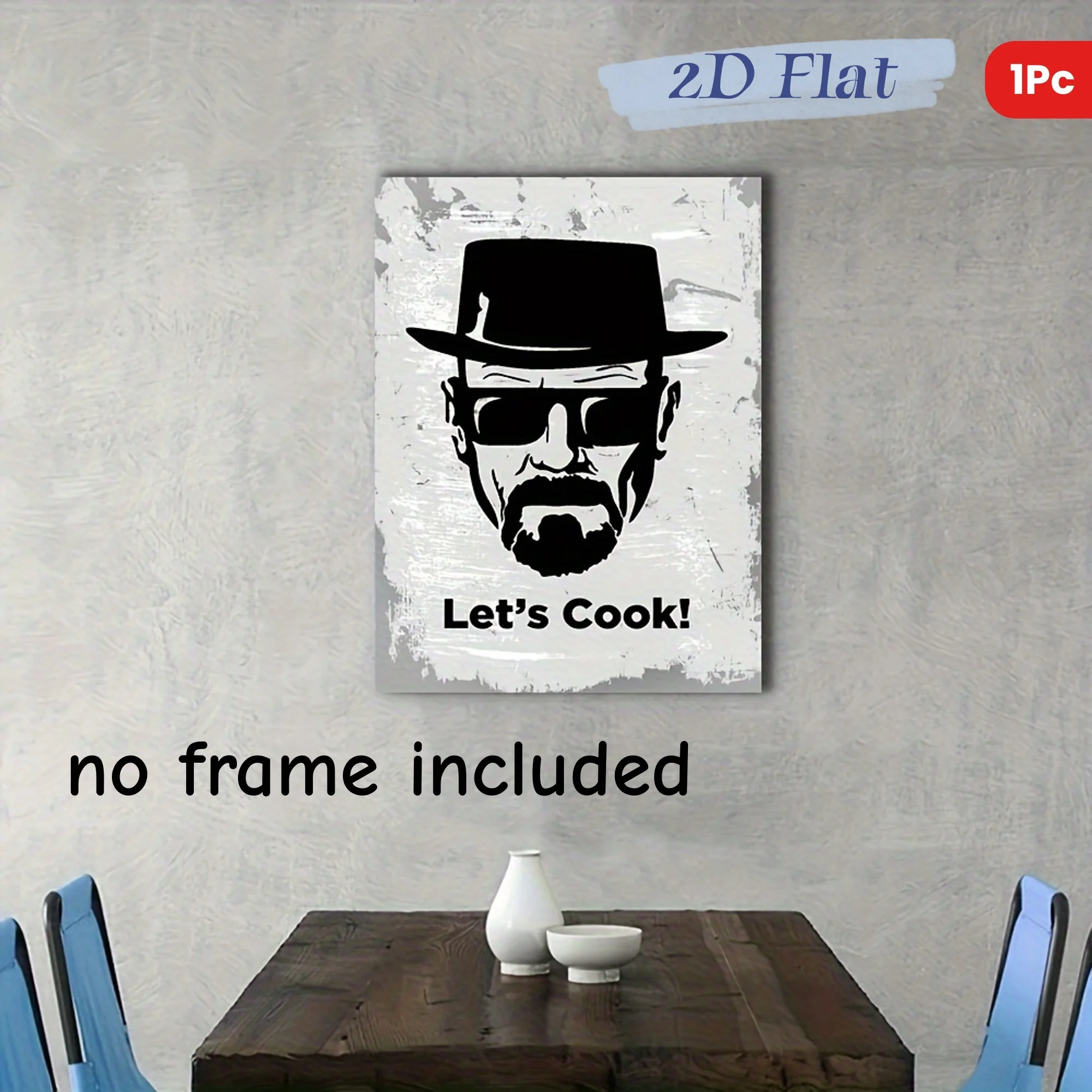 1pc frameless canvas poster, 