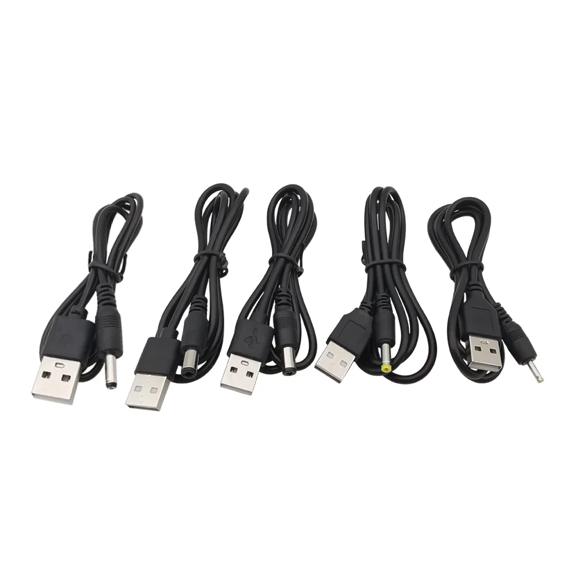 1 Stück USB 2,0 Typ A bis 5,5x2,5mm 5,5x2,1mm 4,0x1,7mm 3,5x1,35mm 2,5x0,7mm DC 5V Stecker Stecker Kabel Kabel