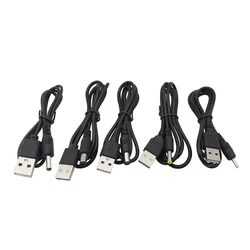 1Pcs USB 2.0 Type-A to 5.5x2.5mm 5.5x2.1mm 4.0x1.7mm 3.5x1.35mm 2.5x0.7mm DC 5V Power Male Plug Wire Cable Connector Cords