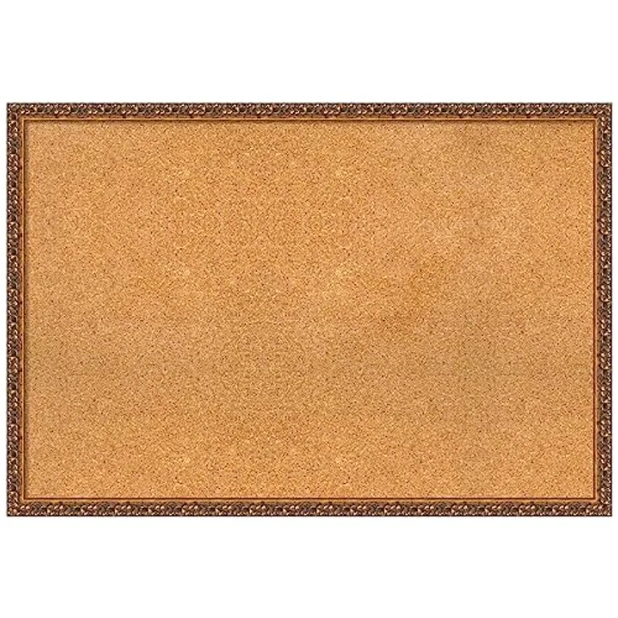 

Natural Cork Board for Wall 26x38 Vision Board with Bronze Frame Large Corkboard Office Decor for Home Organization Traditional