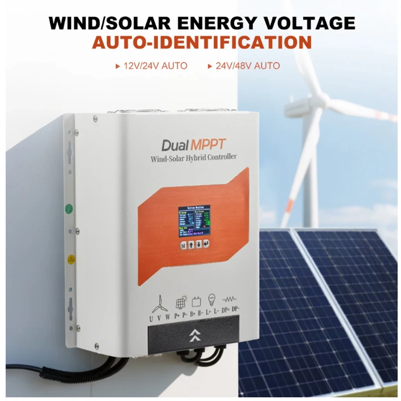 8KW Wind 6KW Solar 12V/24V  MPPT Wind Solar Controller with Maximum Power Point Tracking Technology