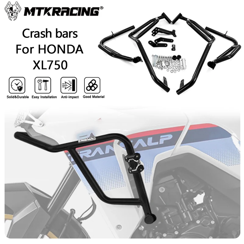 

MTKRACING аварийные дуги для HONDA XL750 2023-2024, верхний обтекатель мотоцикла, защитная планка, защита двигателя, аварийная планка