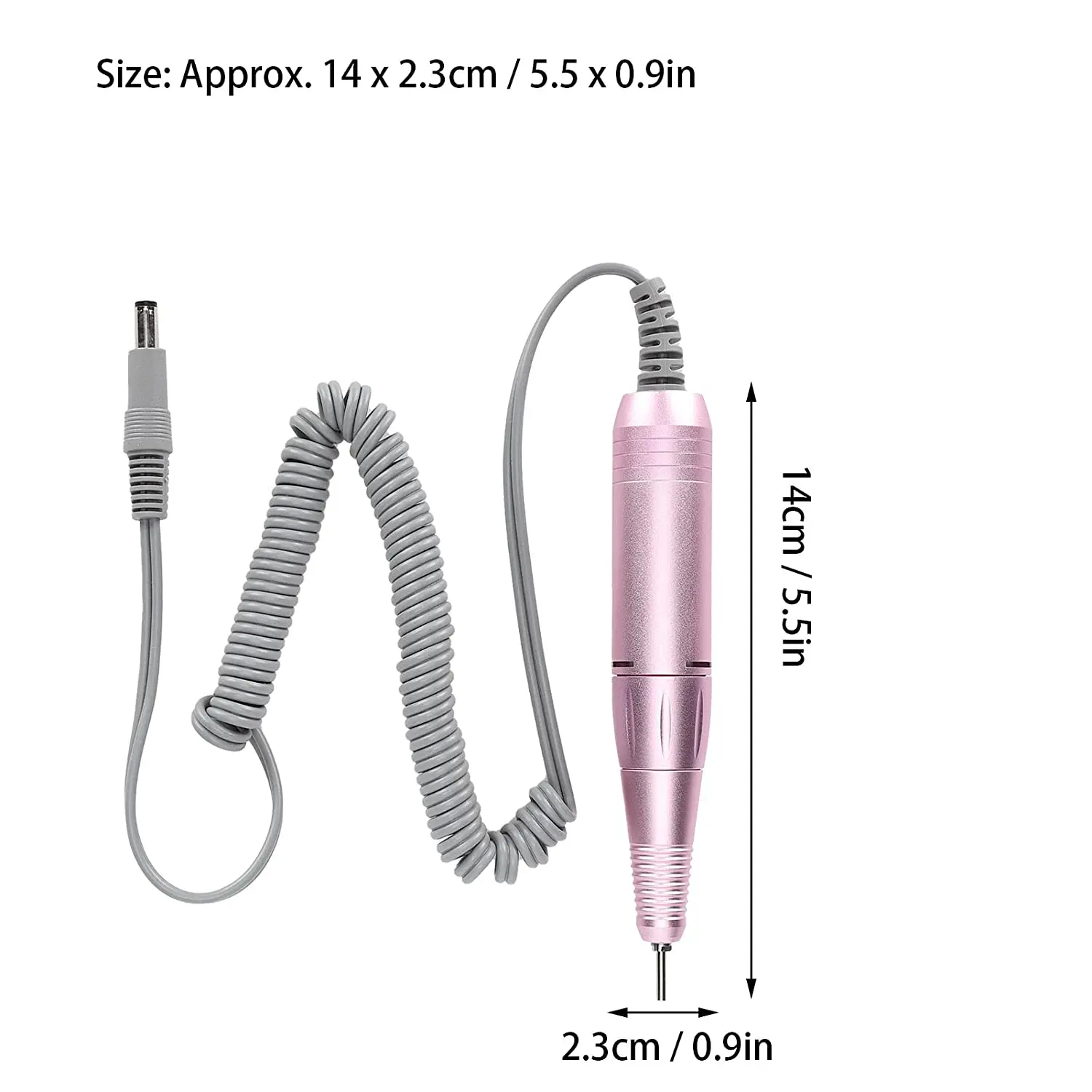 Poignée de rechange pour perceuse à ongles, vitesse réglable, machine à polir les ongles, pièce à main de rechange