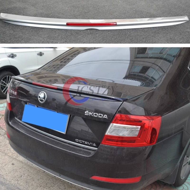 

For Skoda Octavia Spoiler 2015 to 2017 Car Styling ABS Unpainted Color Rear Trunk Wing Boot Spoiler Car Decoration