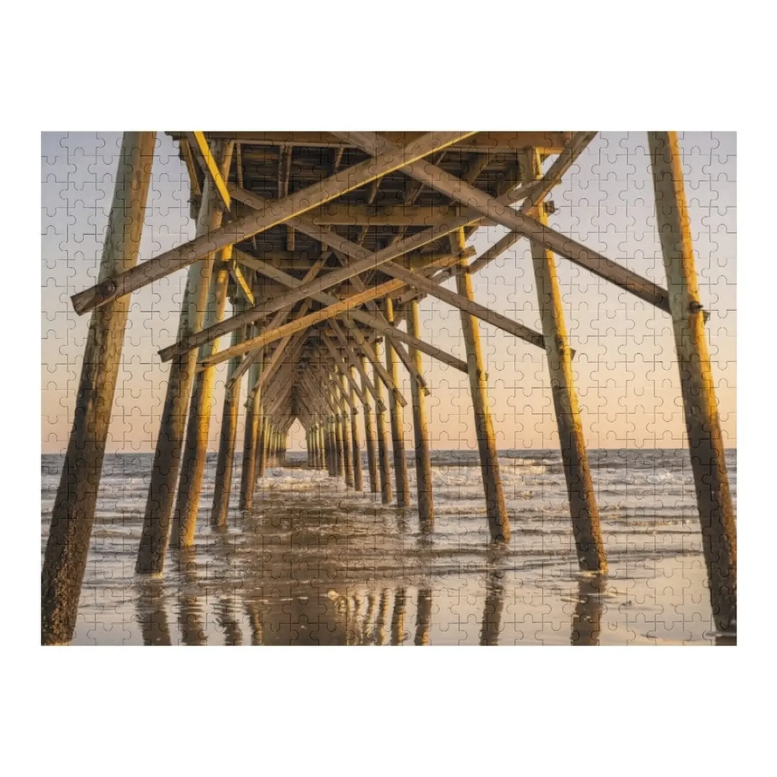 

Sunset dock Jigsaw Puzzle Iq Personalized Photo Gift Custom Name Child Toy Puzzle