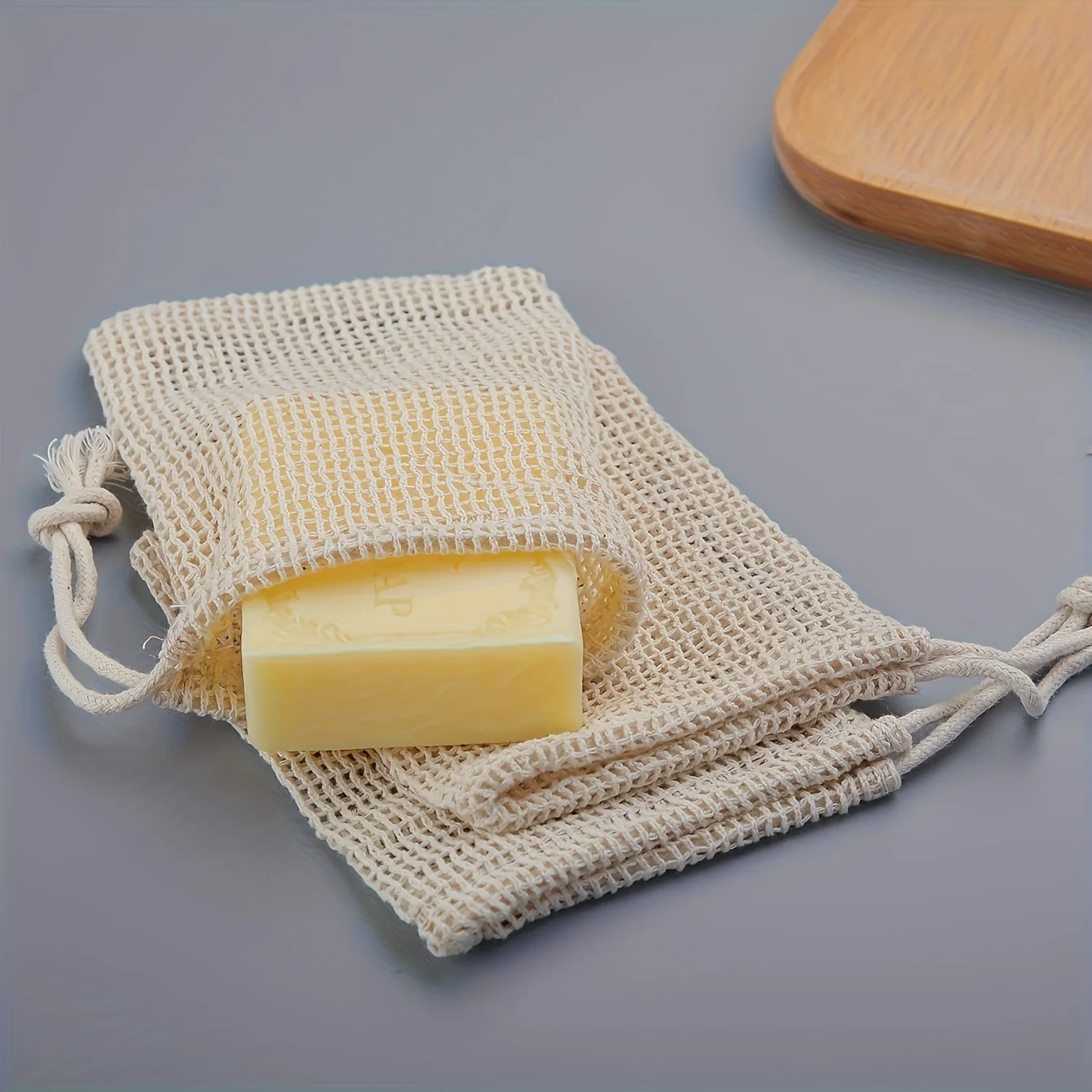

5Pack Soft Mesh Soap Bags - Reusable & Breathable Facial Cleansing Foam Nets for Sensitive Skin, Ideal for Travel & Home Use