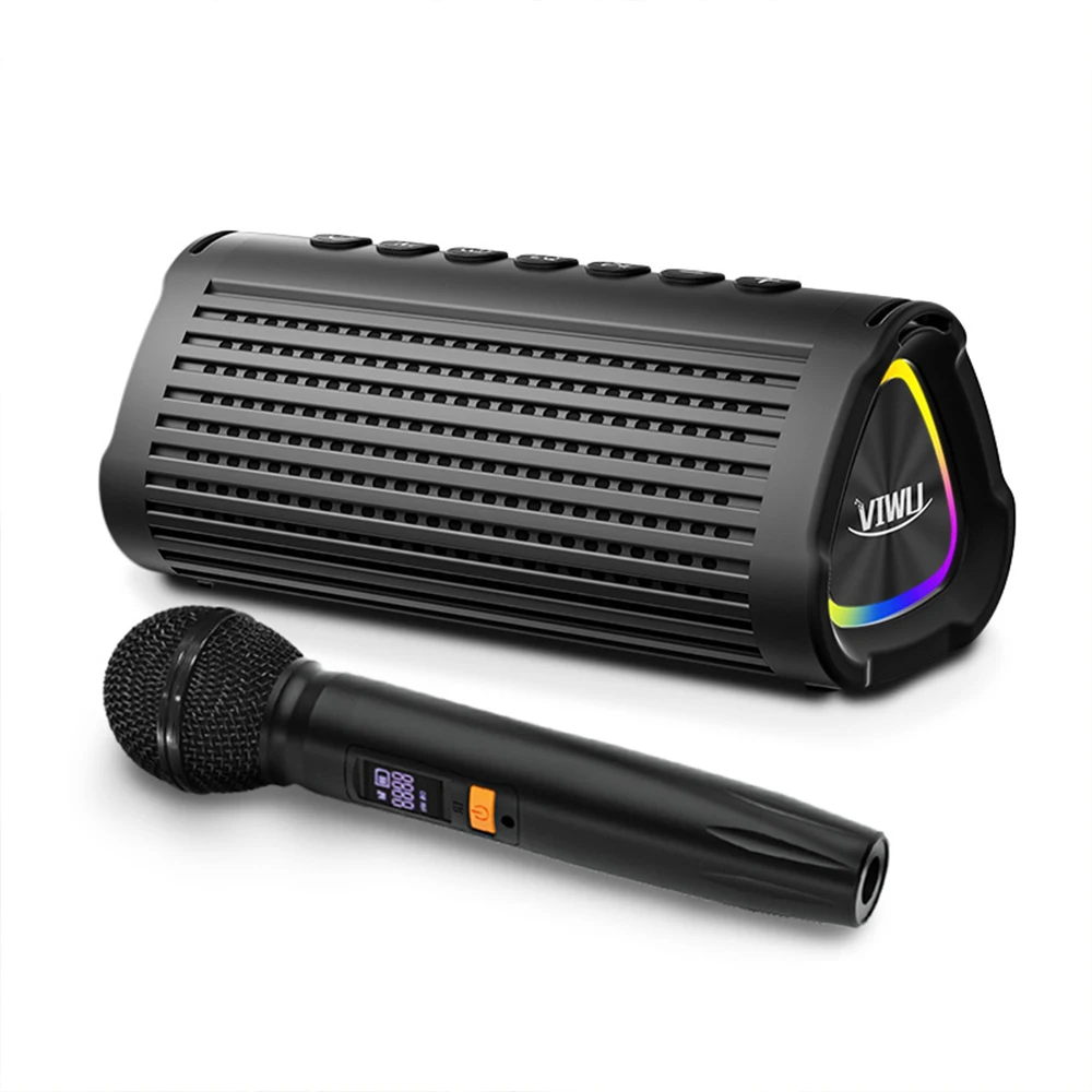 Singing sound card, audio equipment, indoor and outdoor use, high volume, heavy bass, wireless karaoke, Bluetooth speaker