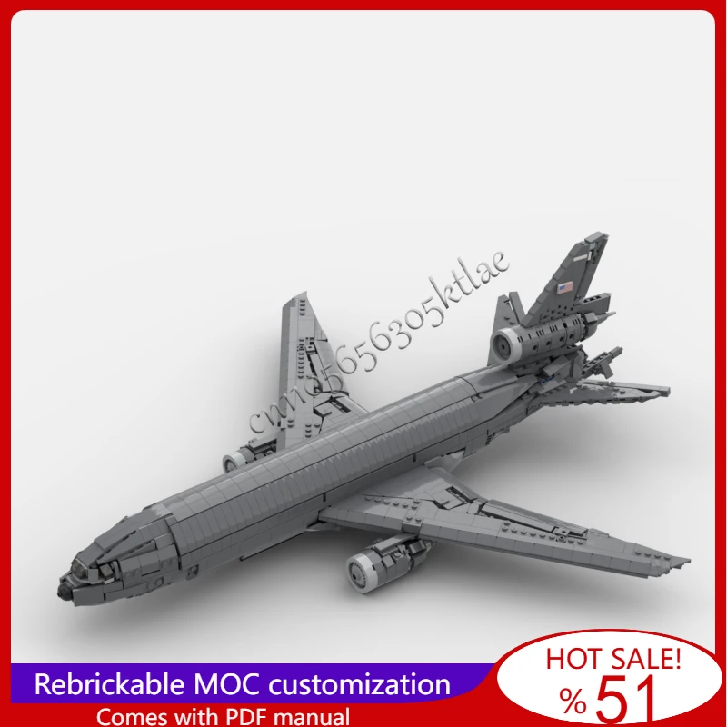 1839 pçs moc modificado KC-10 extensor modelo de aeronave de transporte diy montado educacional criativo para crianças brinquedos presente natal