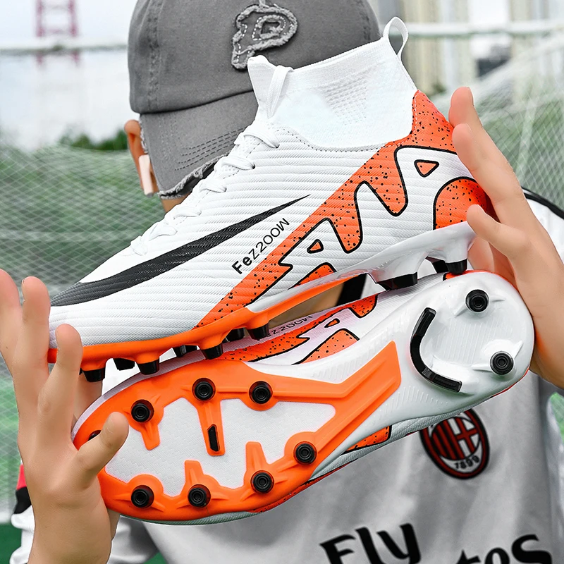 Professional Men Football Boots Training Soccer Cleats Kids Boys Football Shoes Unisex Sneaker Wholesale Outdoor Ultralight