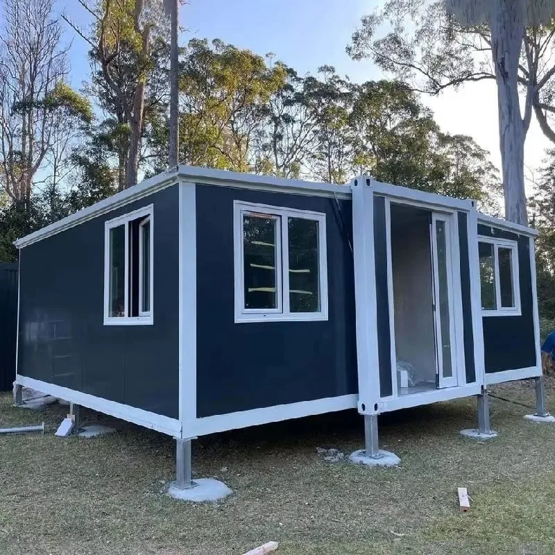 Open Plan Expandable Folding House Modern Design Modular Home For Living Entertainment Family Gathering And Vacation Use