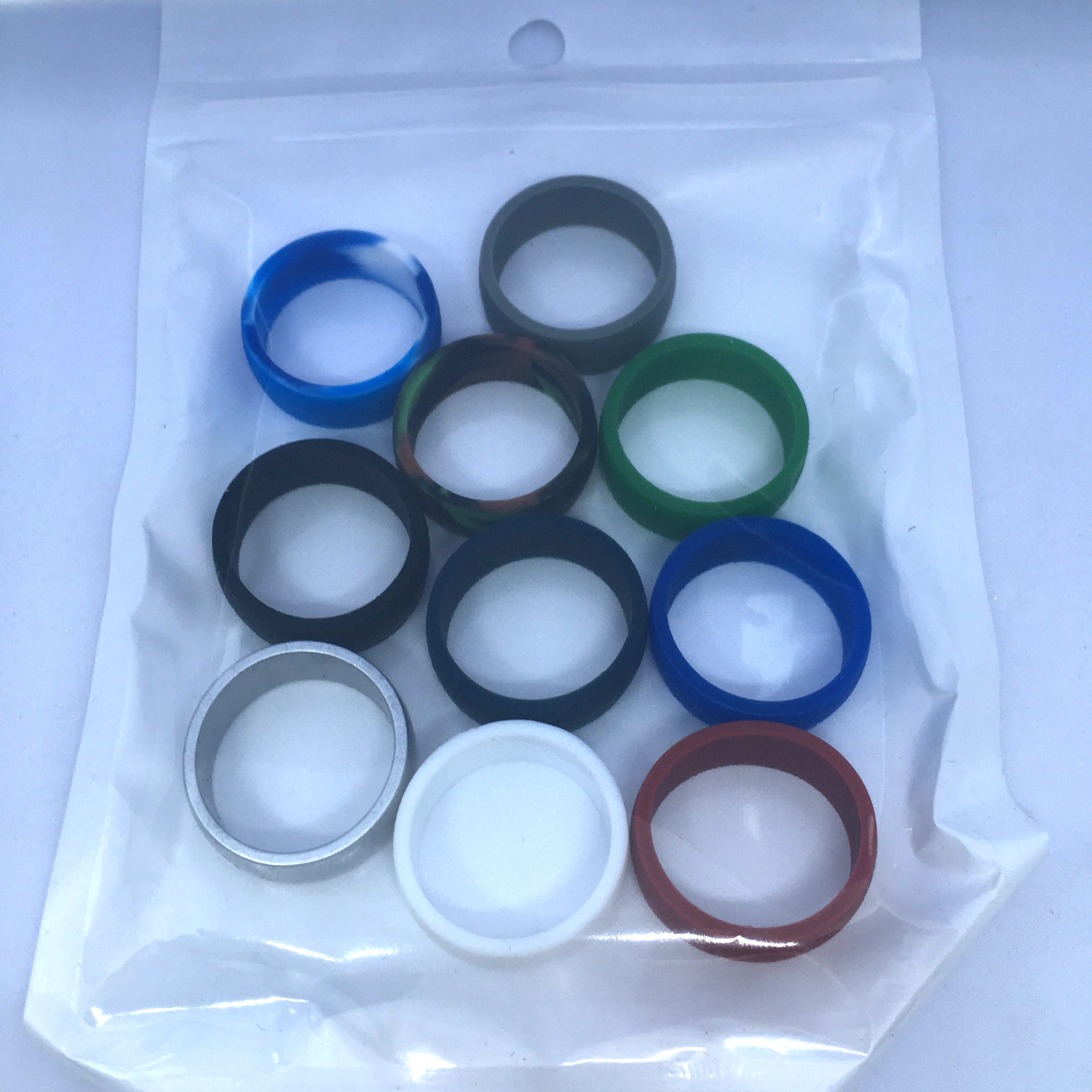 10 teile/satz Ring Set Sport Silikon Ringe für Männer Hochzeit Gummibänder Hypoallergen Flexible Finger Mode – Detail 10