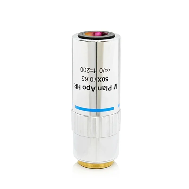 Visible Light 50X Large Numerical Aperture Complex Achromatic Long Working Distance APO Objective 95mm