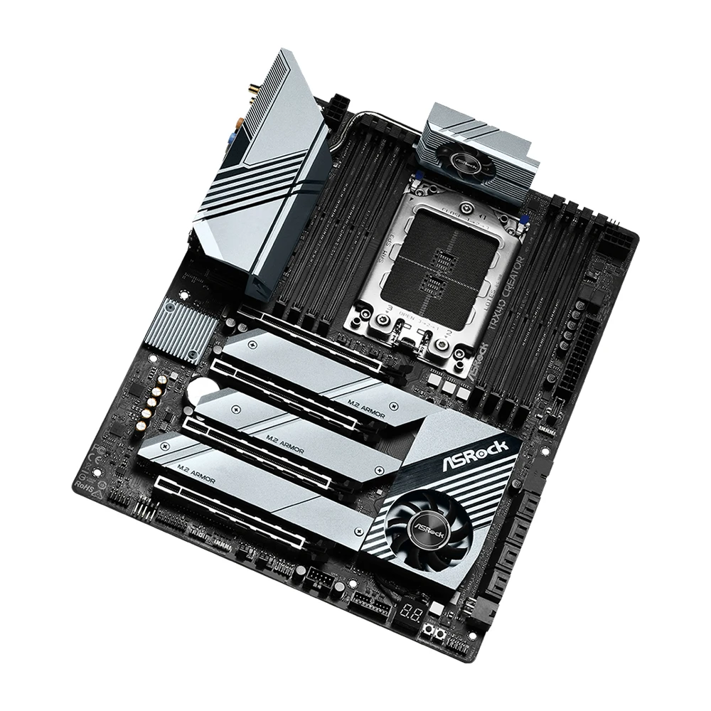 Imagem -02 - Msi-motherboard Trx40 com Soquete Strx4 Terceira Geração Amd Ryzen Threadripper Amd Ddr4 Pci-e 4.0