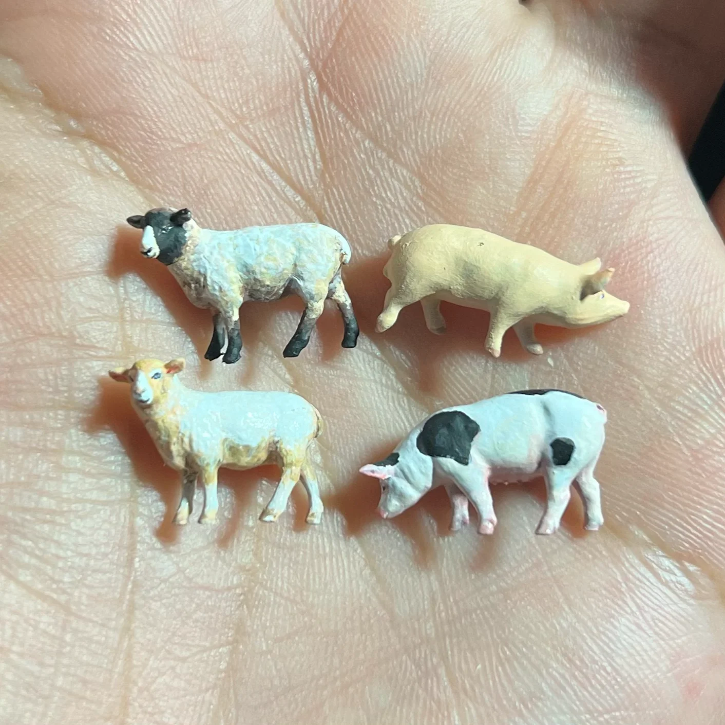 Diorama 1/64 Mini Animal volaille modèle animal de compagnie scène de ferme modèle de figurine d'affichage