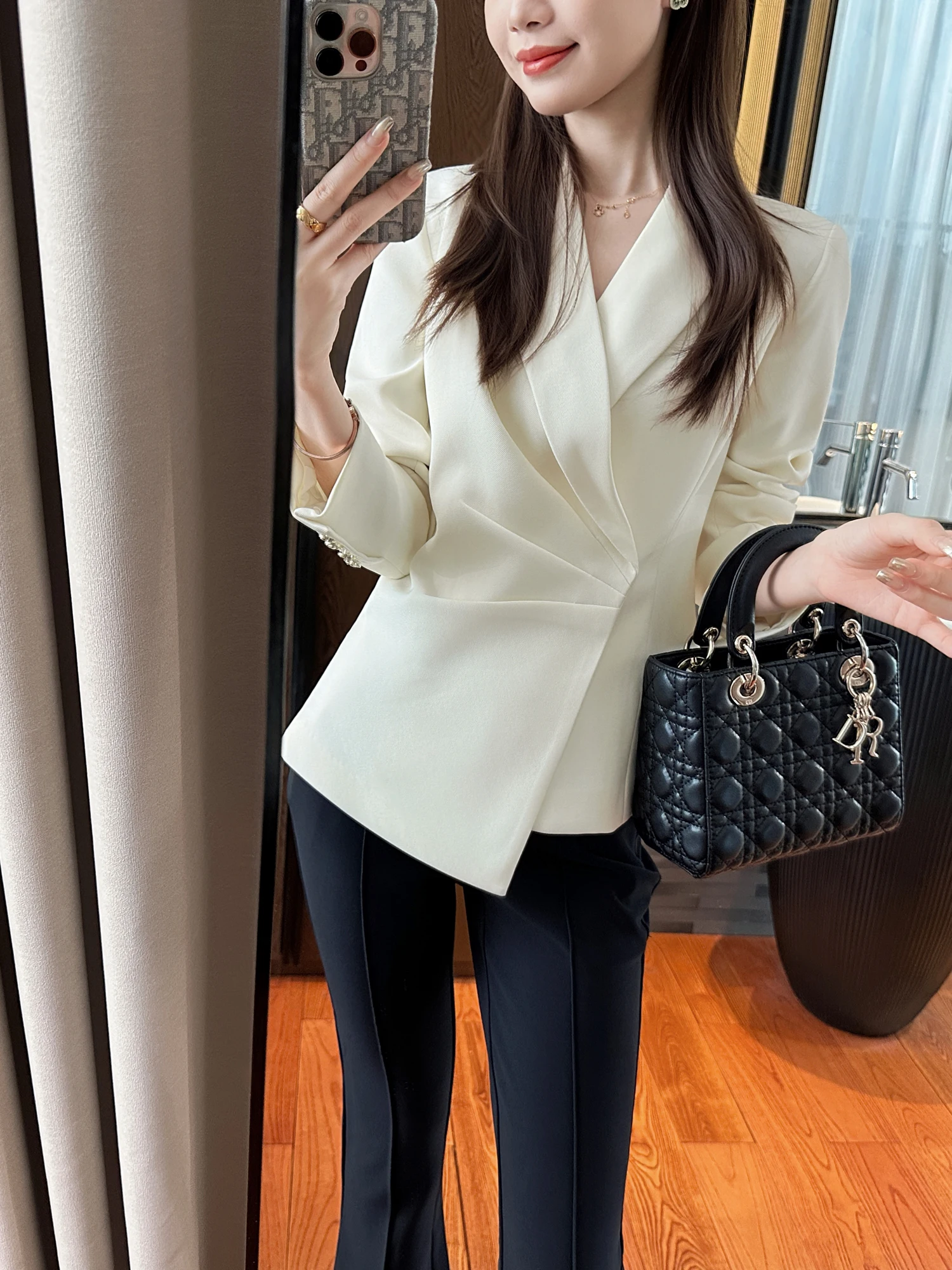 

Удобный женский пиджак с утягивающим эффектом на талии, укороченный дизайн, верхняя одежда для повседневной носки, модное женское пальто