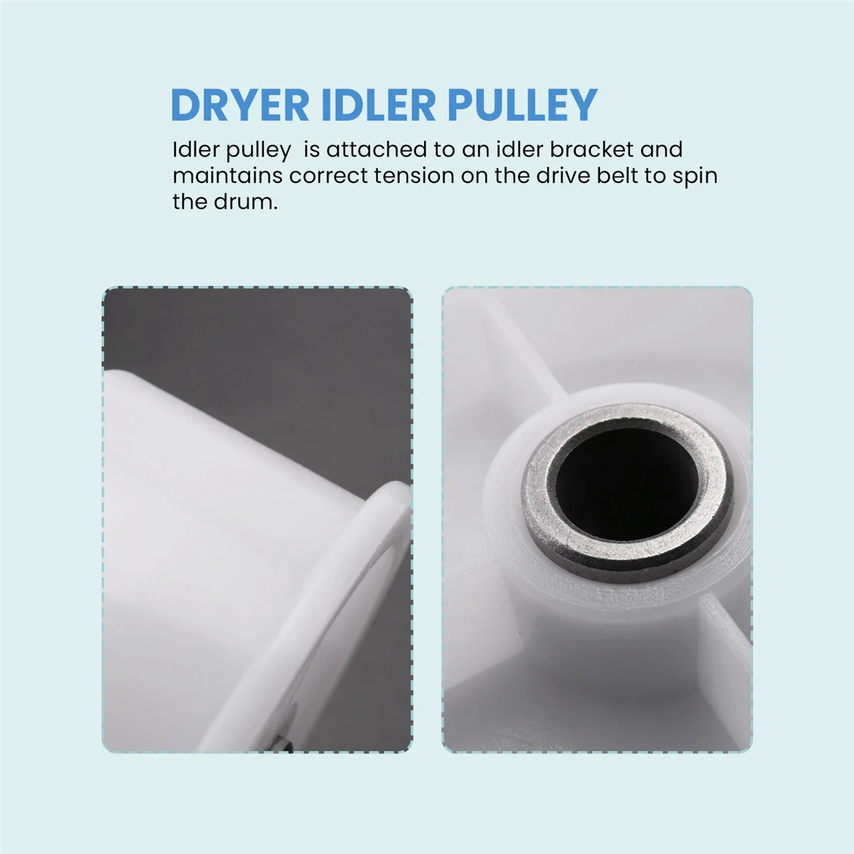 6-3700340 Dryer Idler is Suitable for Whirlpool Crosley Dryer WP6-3700340VP 33001783 AP6009859 PS11743032 image 5