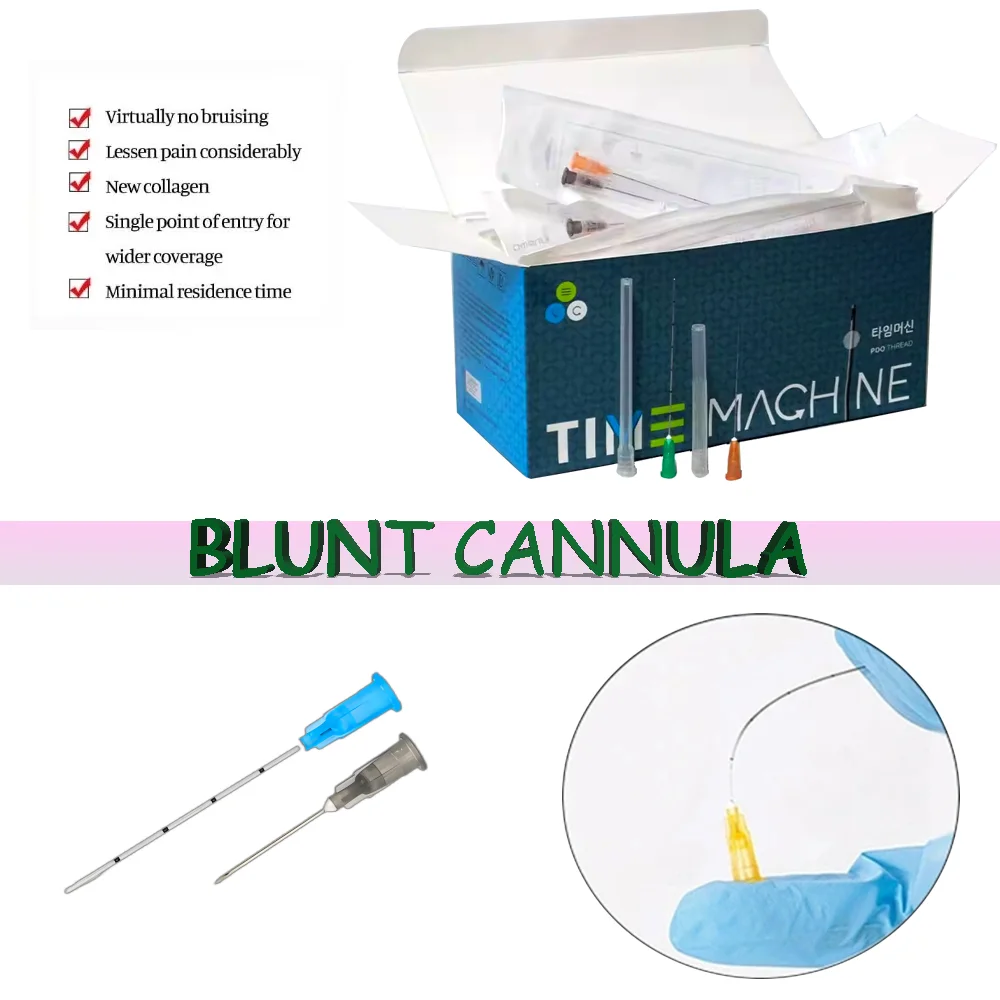 

50 шт. одноразовых канюль с тупым концом 18G, 21G, 22G, 23G, 25G, 27G, 30G для инъекций филлеров, инъекций с мочевой кислотой, для наполнения лица и носа, 1 коробка