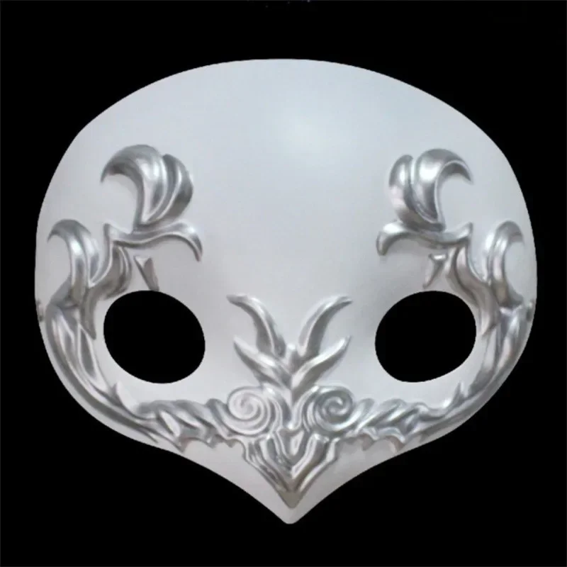 Ffsniv Ascian Emet Selch Venat Cosplay Prop White Red Color Game Final Fantasy xxiv Halloween Party Mask Wig